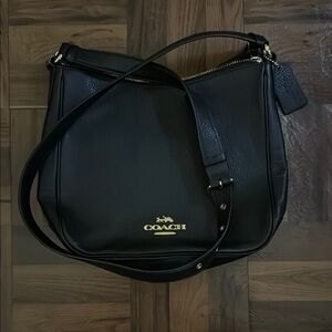 Coach Black Leather Shoulder Bag